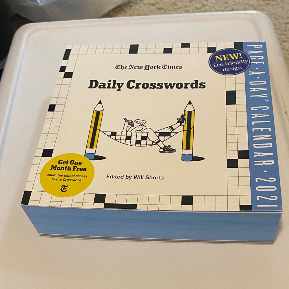 Daily Crosswords Puzzle Calendar - Blue